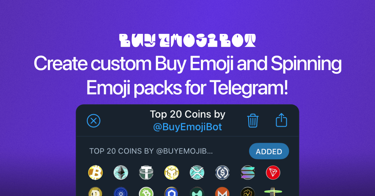 Buy Emoji Bot | Explore & Create Custom Telegram Emoji Packs